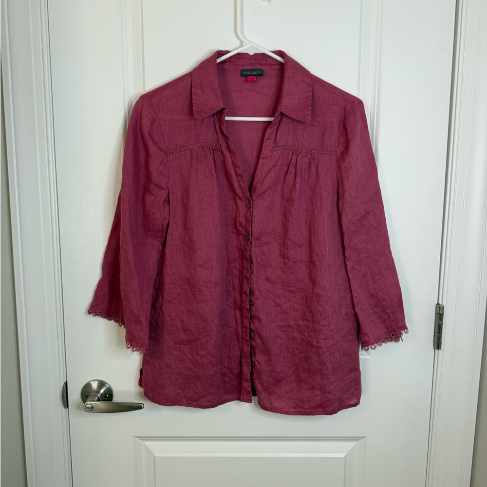 Vince Camuto Linen Blouse